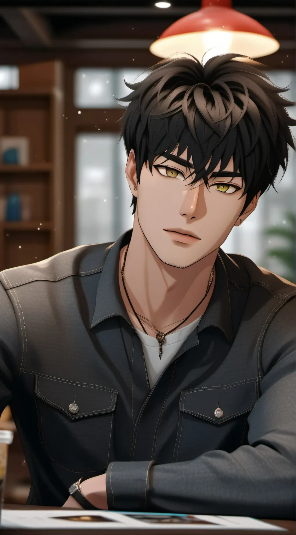 ai character: Ian  background