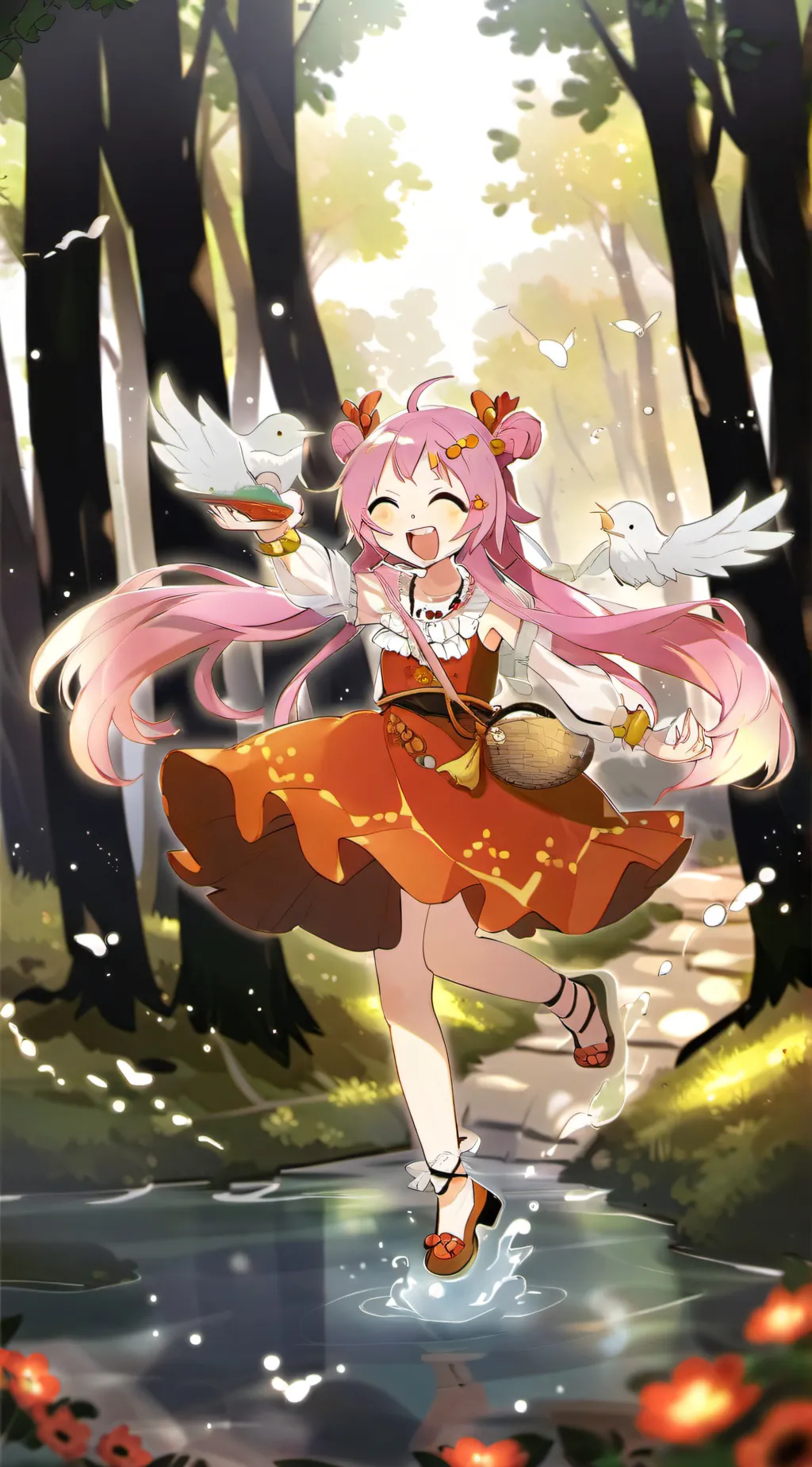 ai character: cheerleaders background