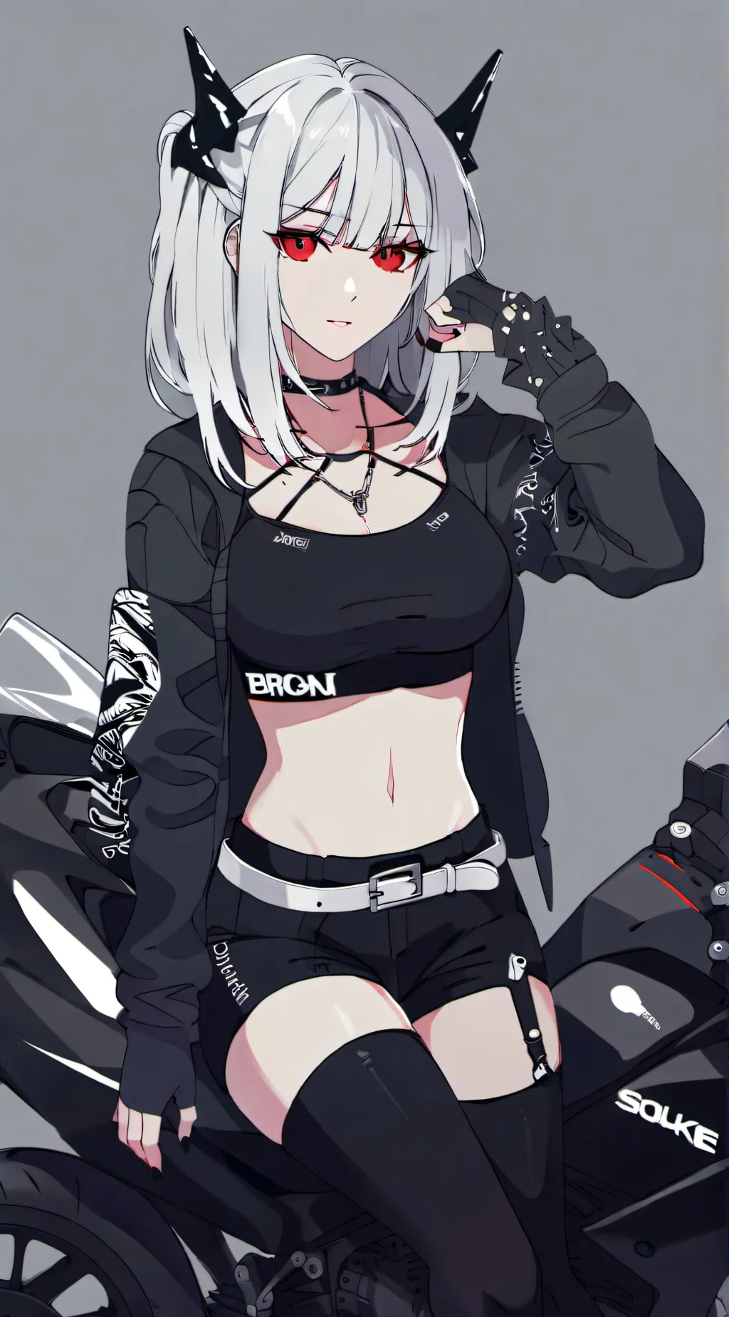 ai character: Sky  background
