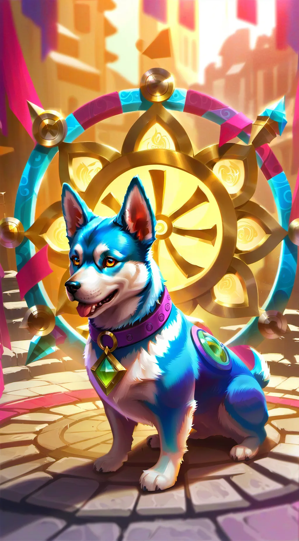 ai character: Hypnosis dog background