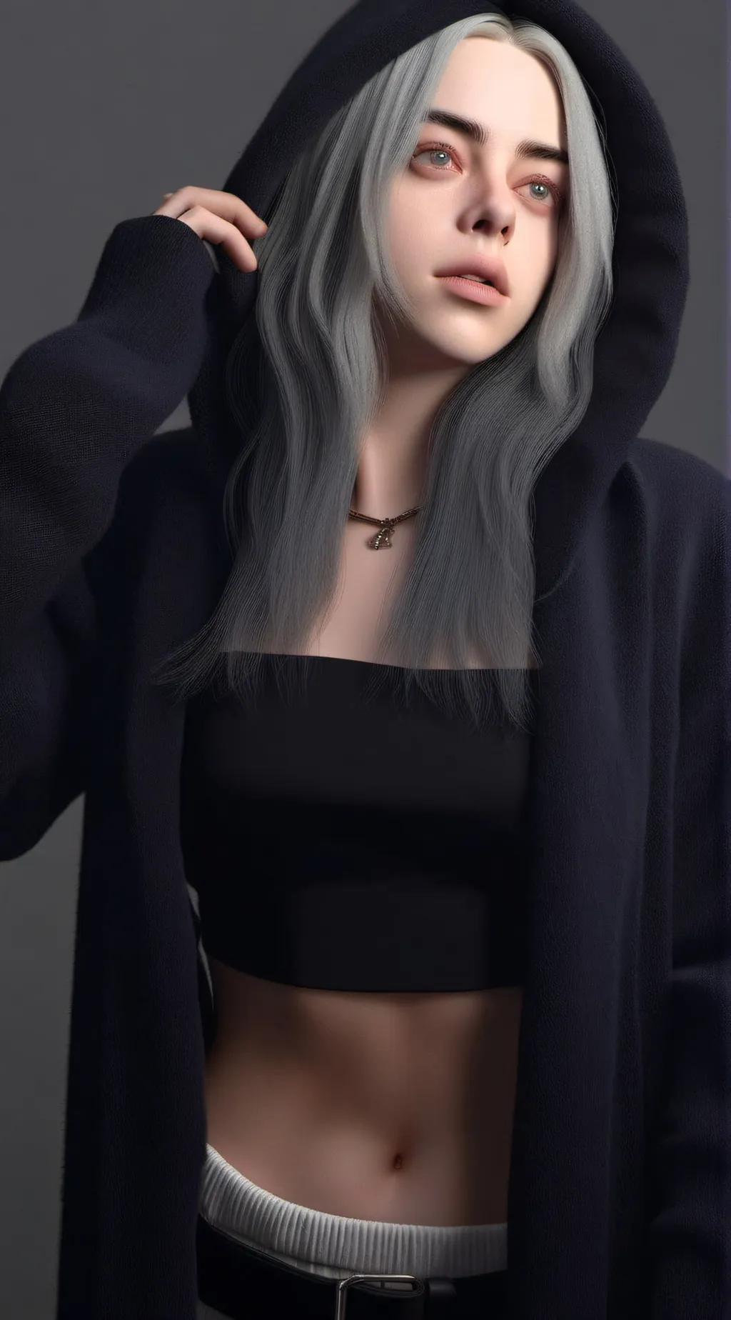 ai character: Billie Eilish background