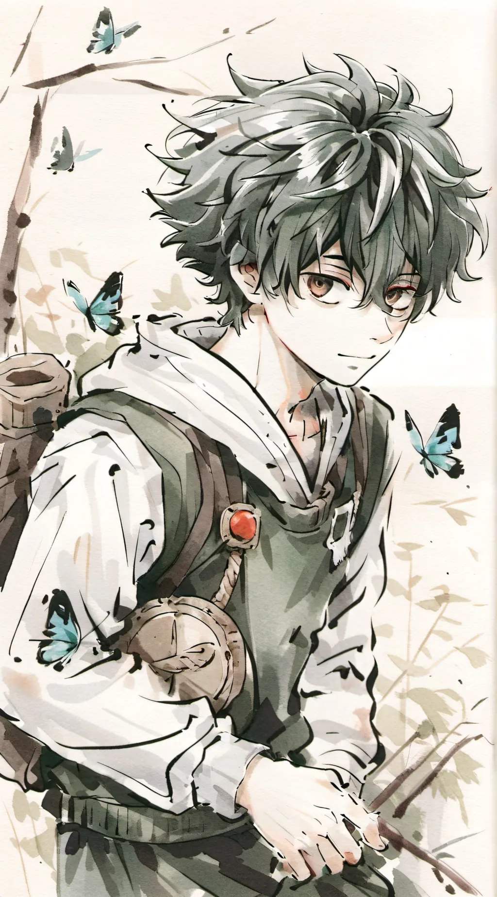 ai character: Deku background