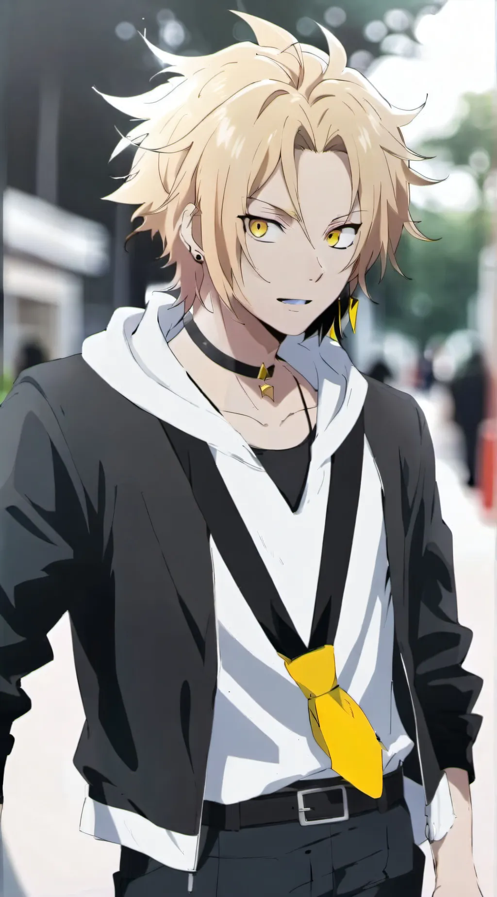 ai character: Denki Kaminari!  background