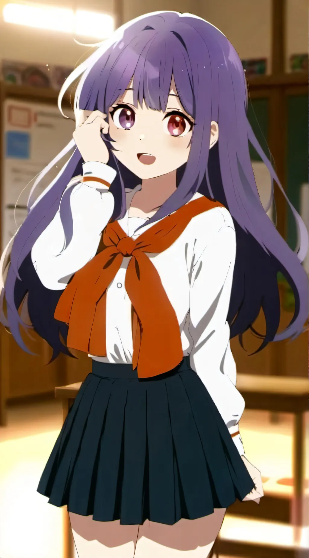 ai character: Amy  background
