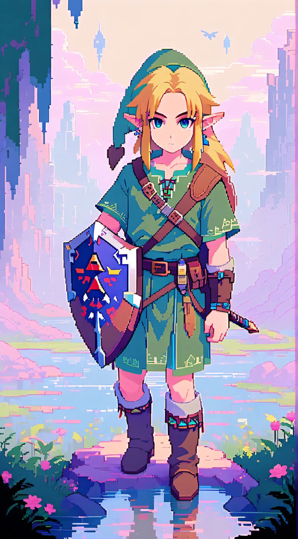 ai character: Link (OoT) background