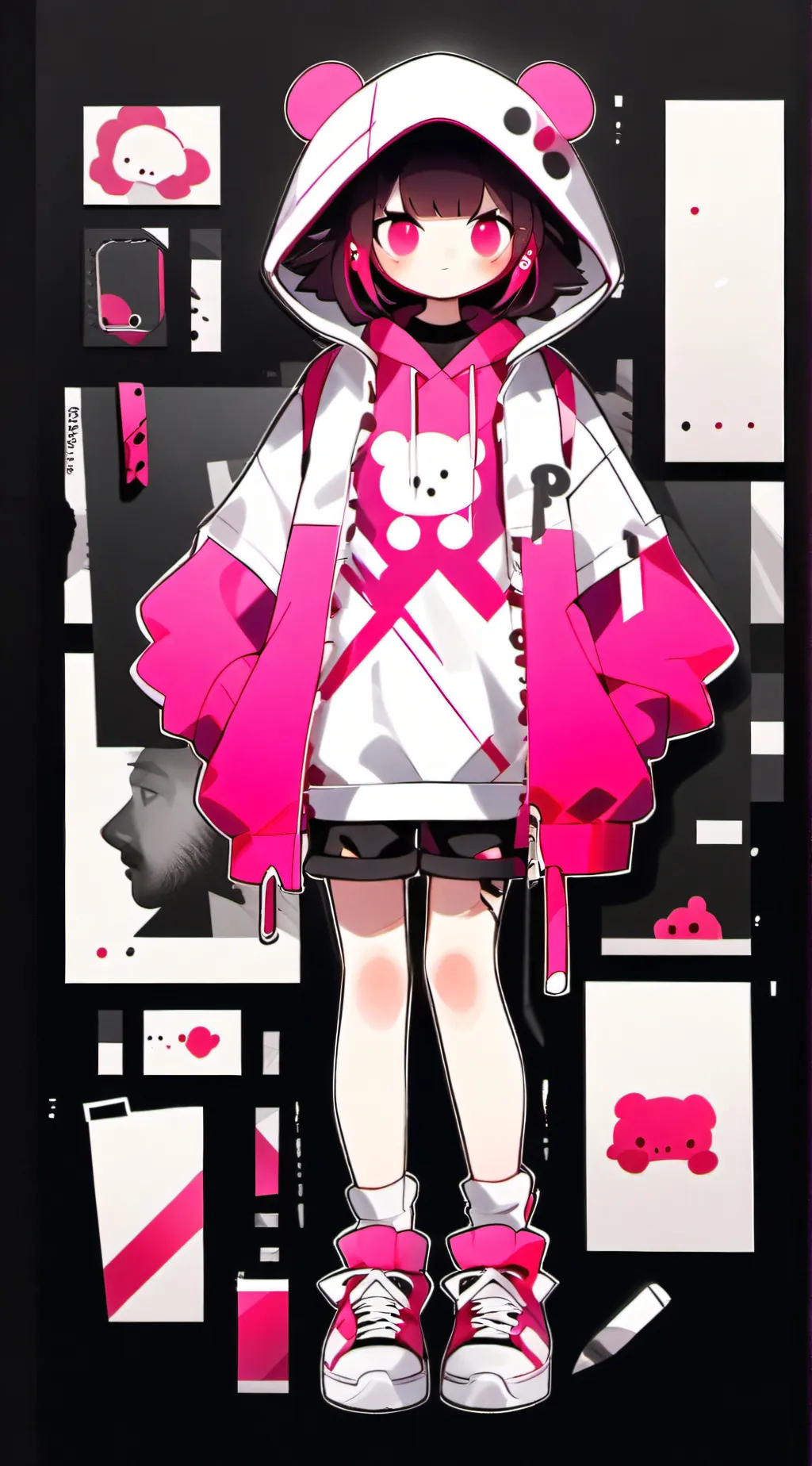 ai character: Kim :D background