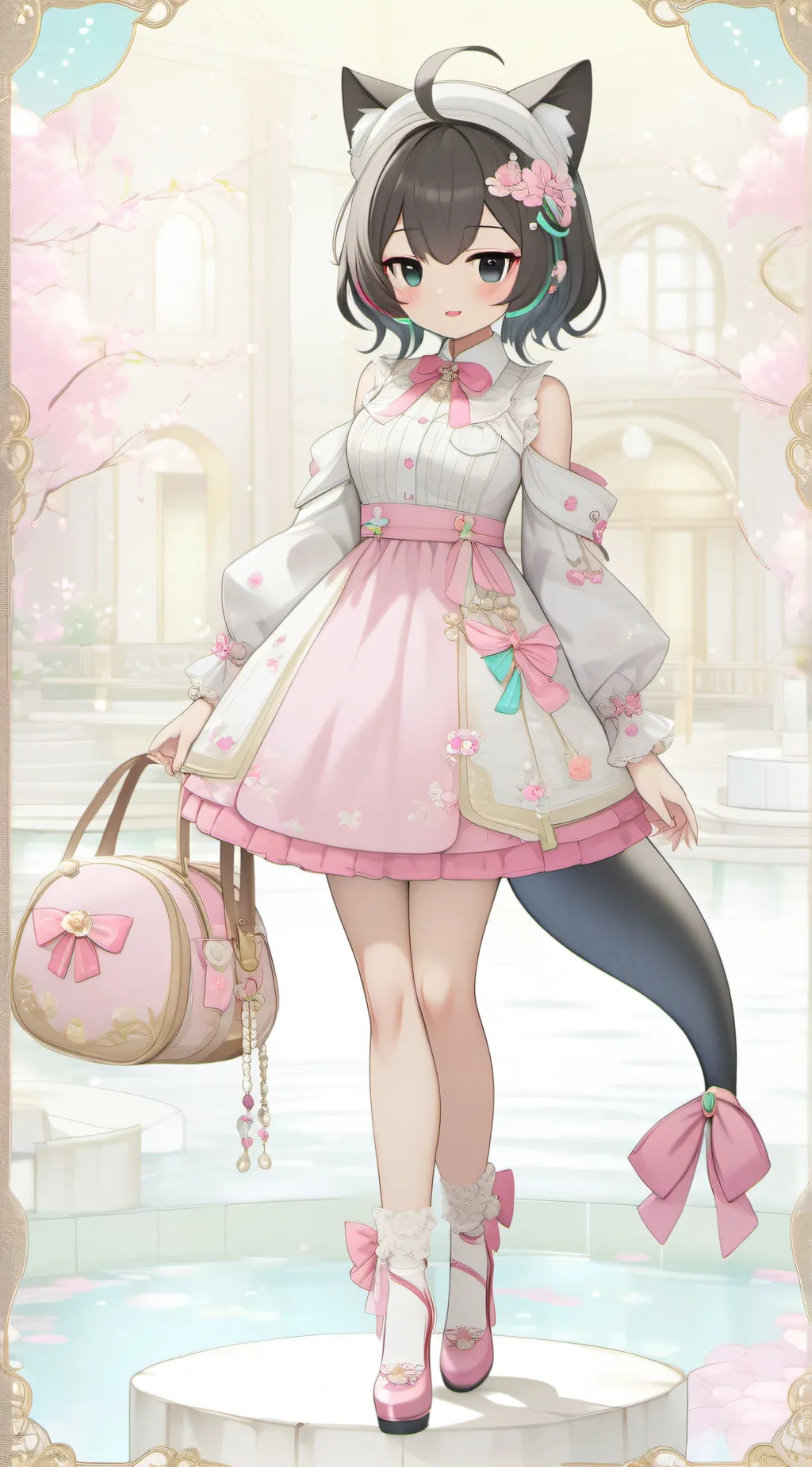 ai character: bubblegum cutie background
