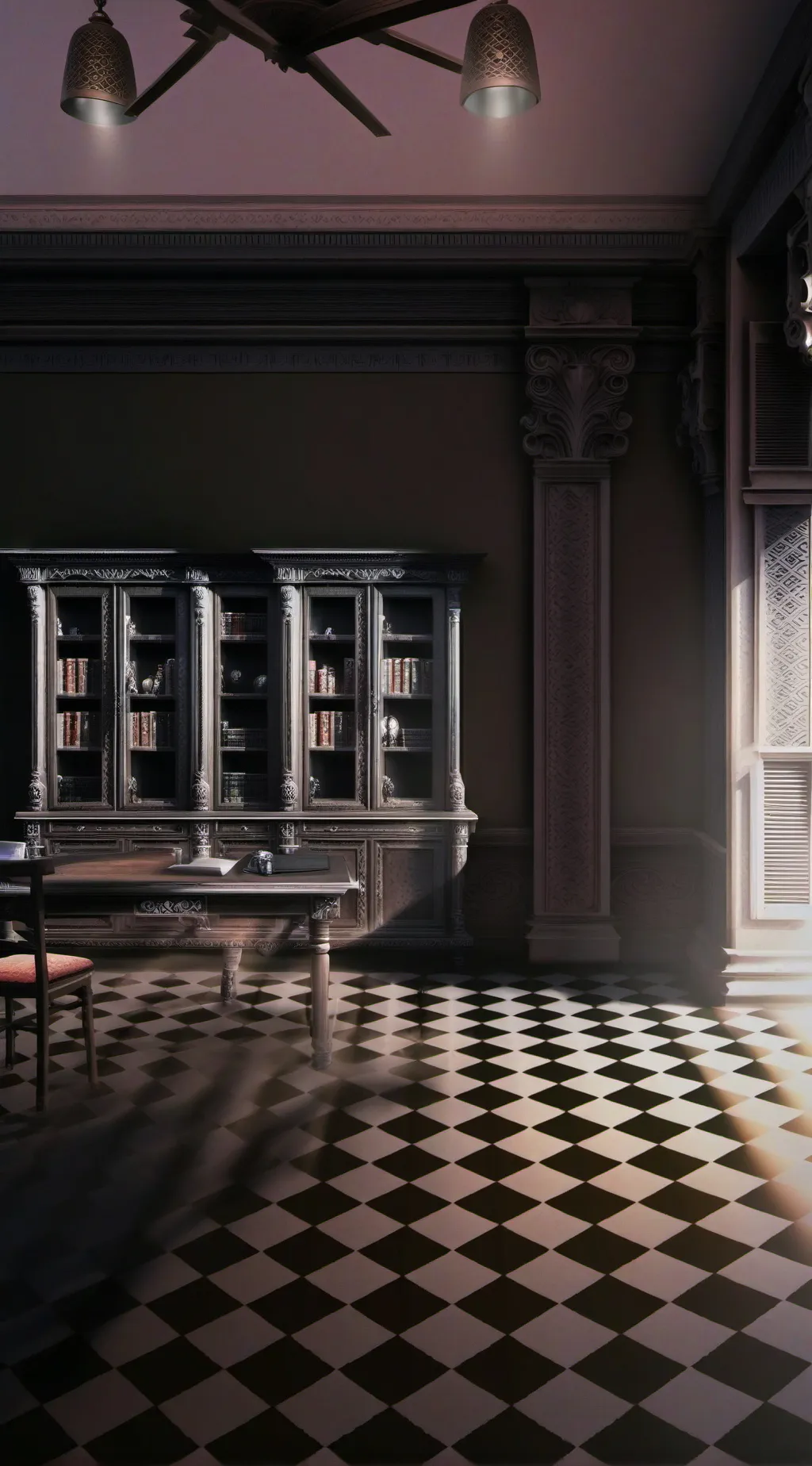 ai character: Dark luxury  background