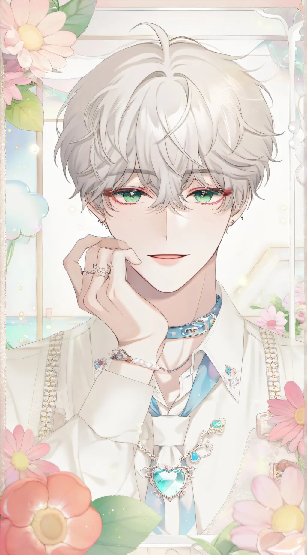 ai character: 🌸𝑂𝑙𝑙𝑖𝑒🌸 background