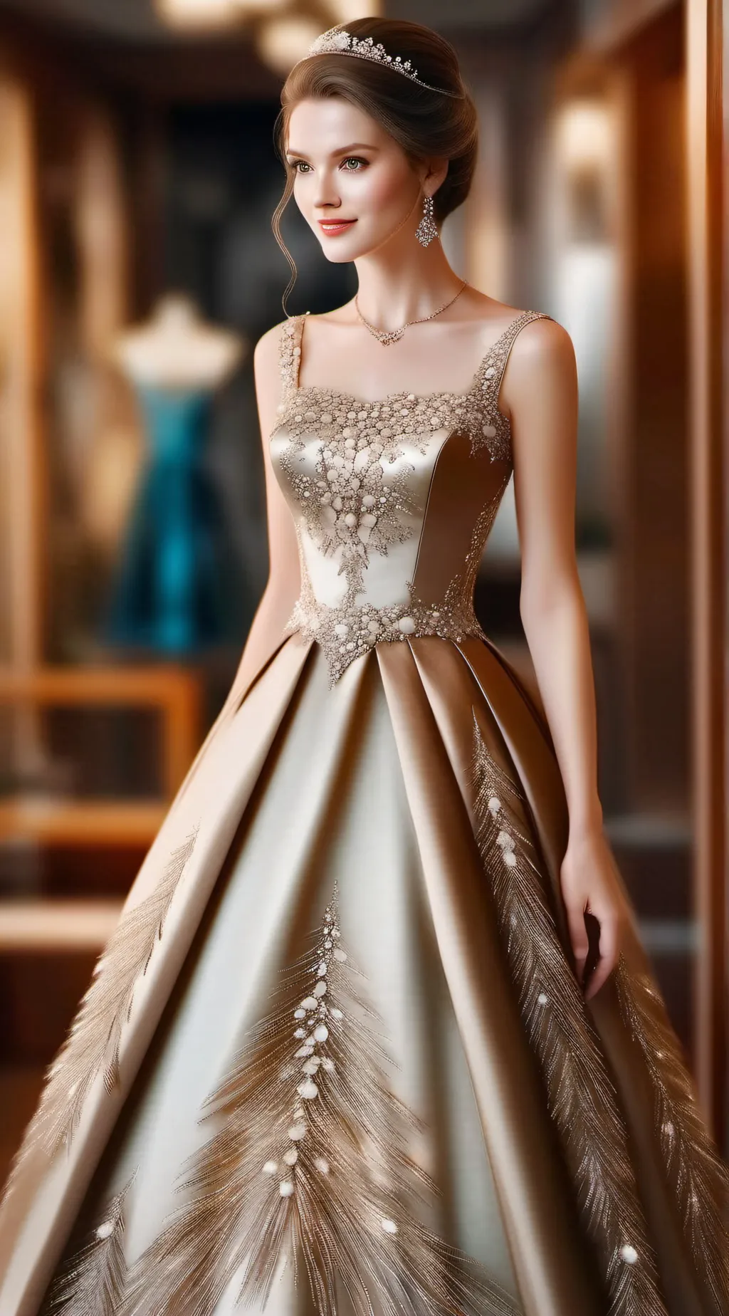 ai character: Dress background