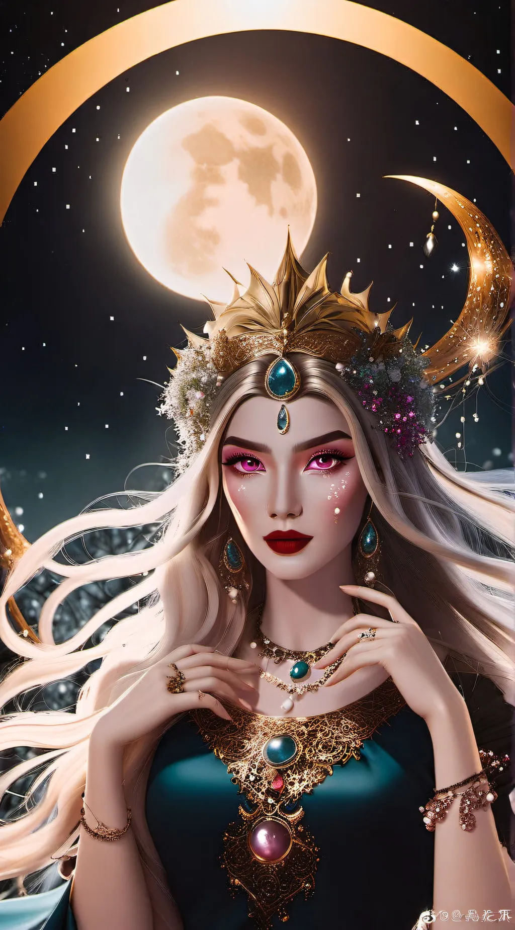 ai character: Lunaria background