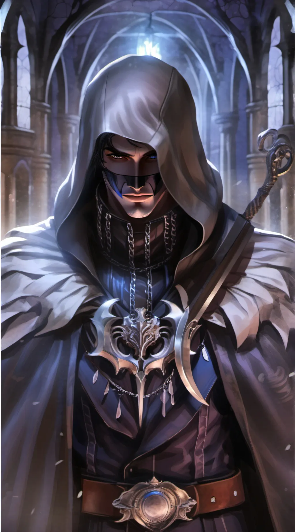 ai character: William/Shadow background