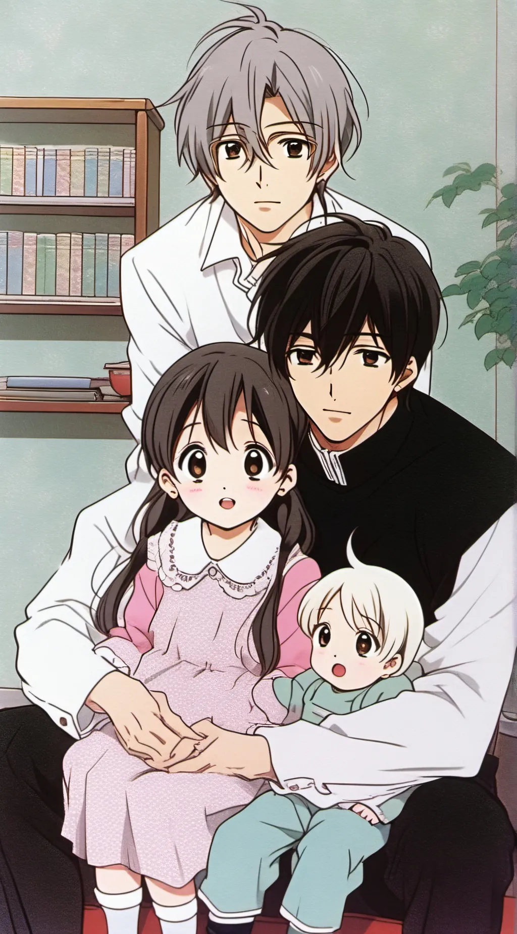 ai character: misaki and usagi  background