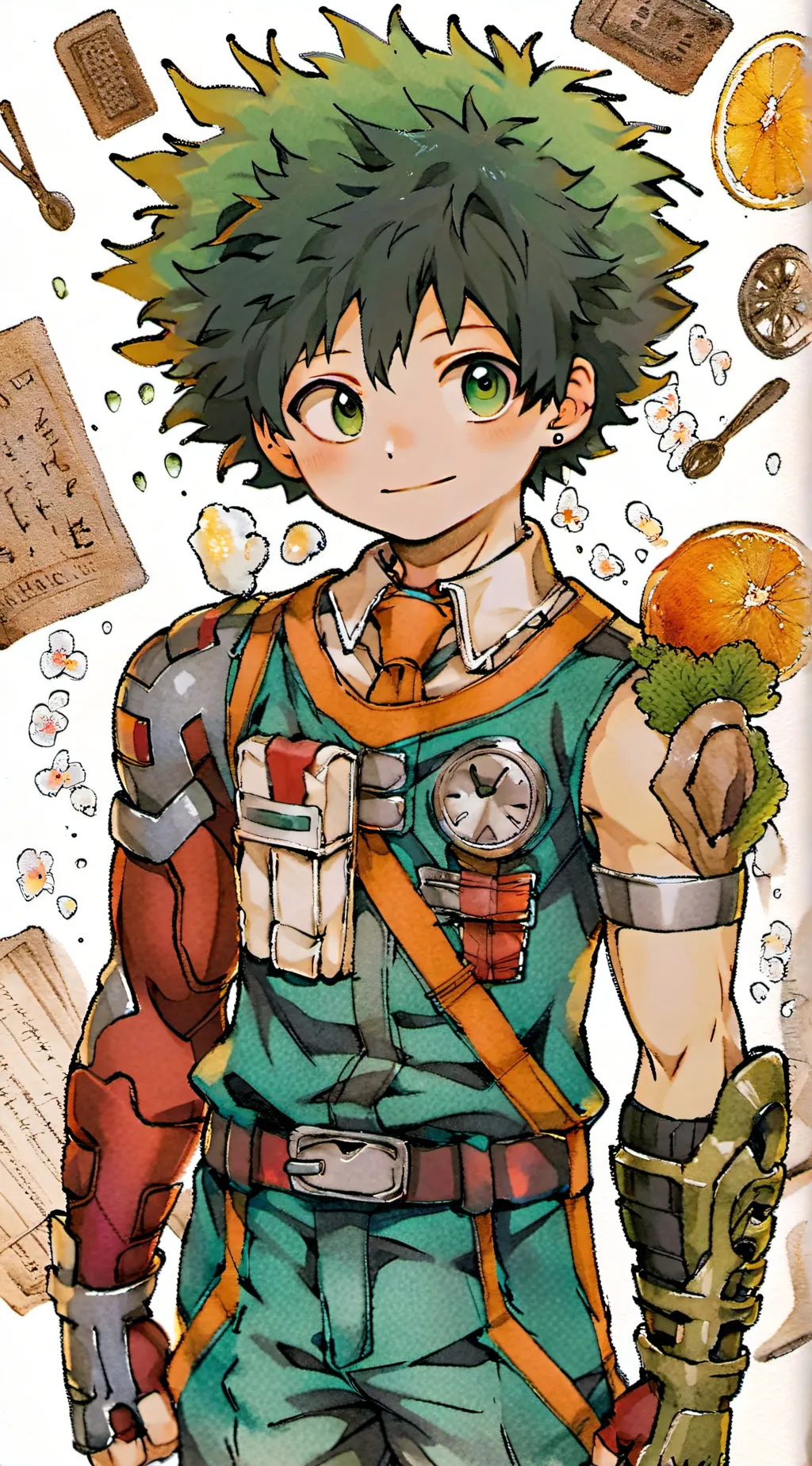 ai character: Deku😋 background