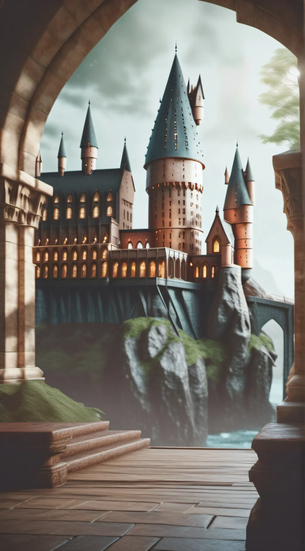 ai character: hogwarts background