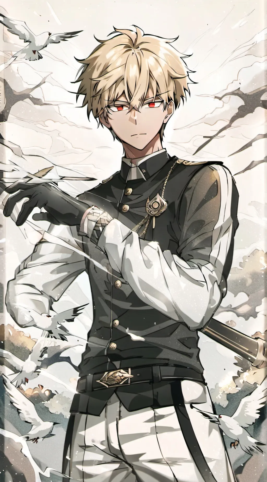 ai character: Bakugo  background