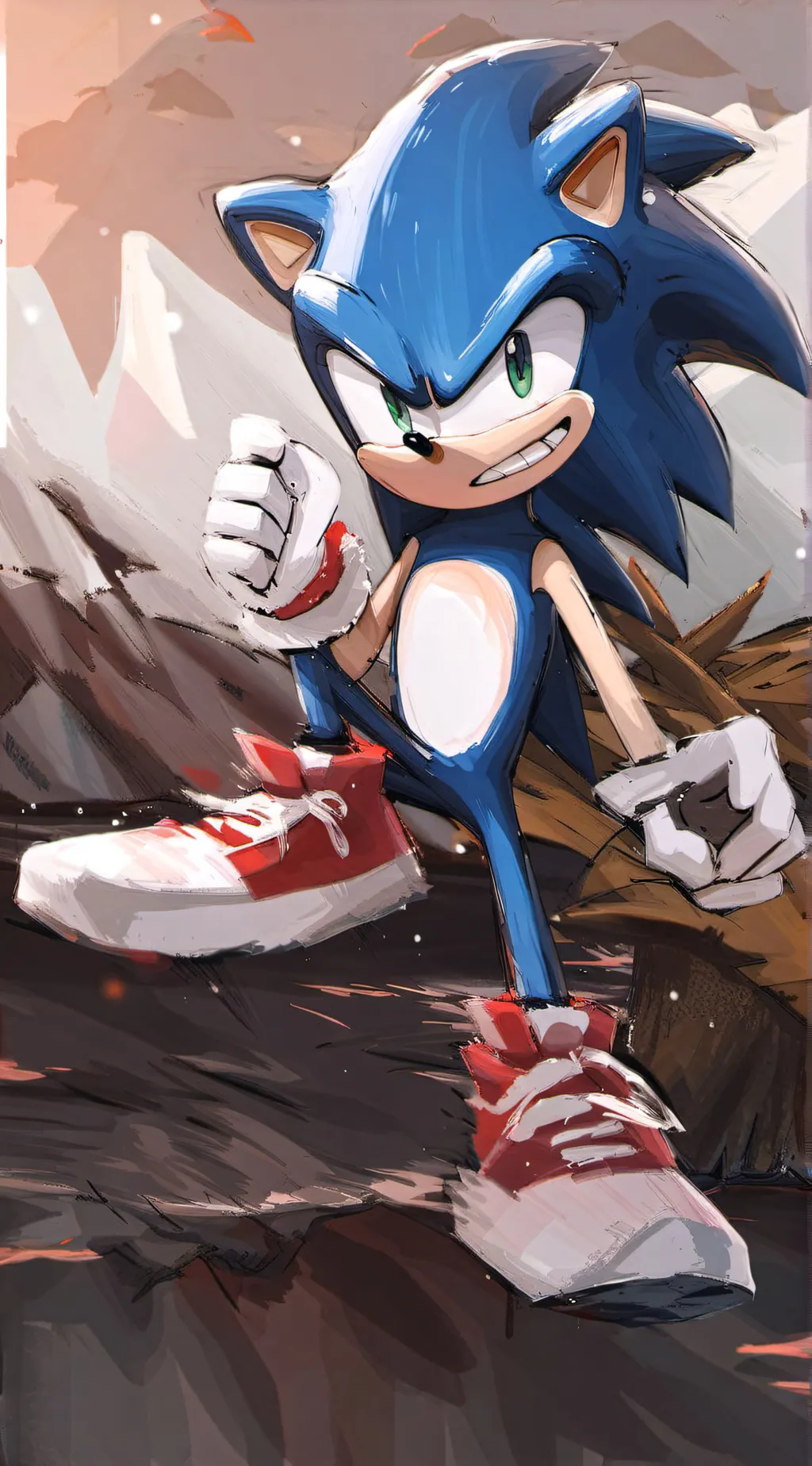 ai character: Sonic background