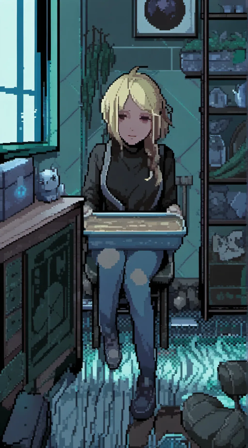 ai character: Lacey background