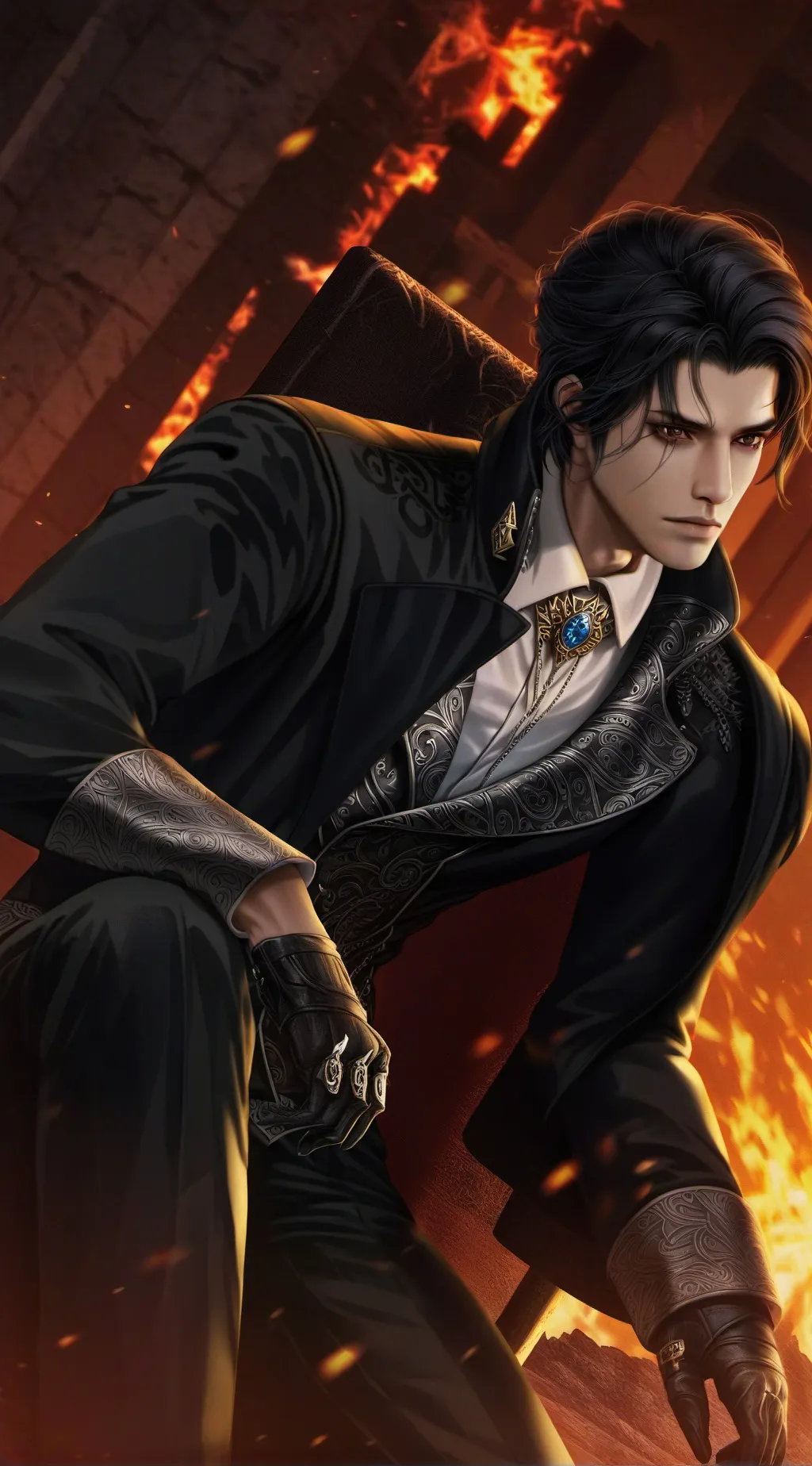 ai character: Arnold  background