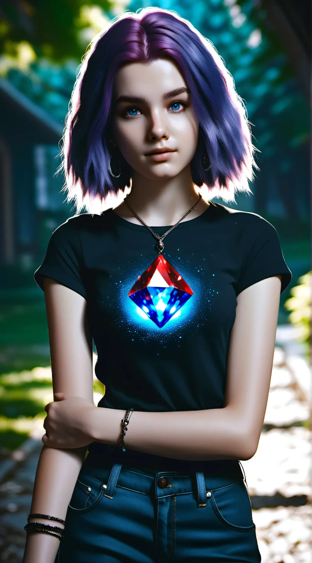 ai character: Rachel/Raven background