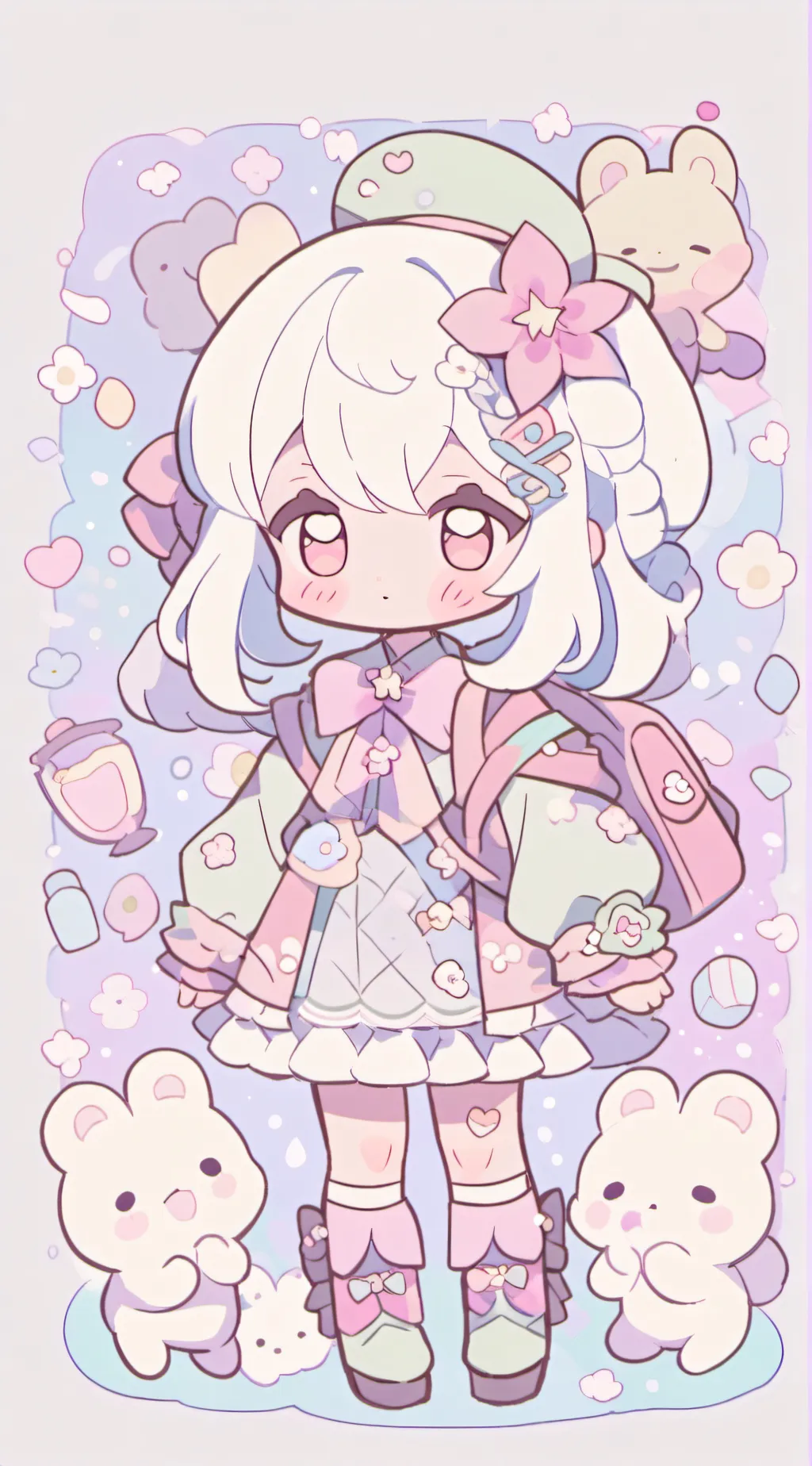 ai character: NOVIA  background
