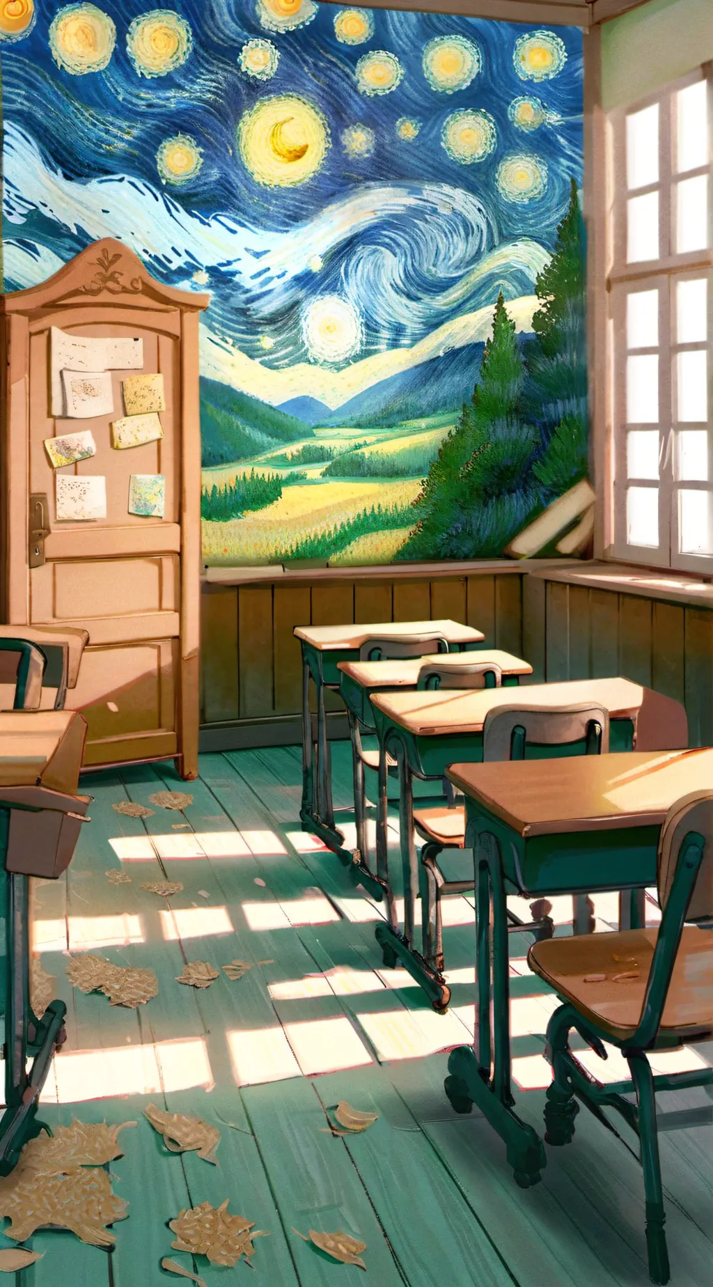 ai character: KNY School! background