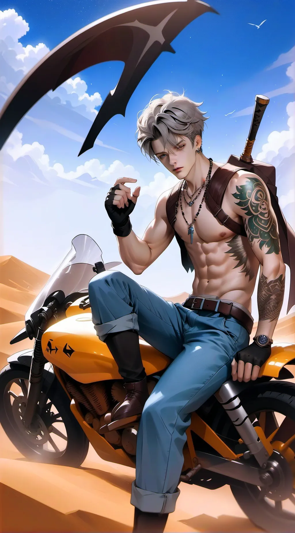 ai character: Cloud background