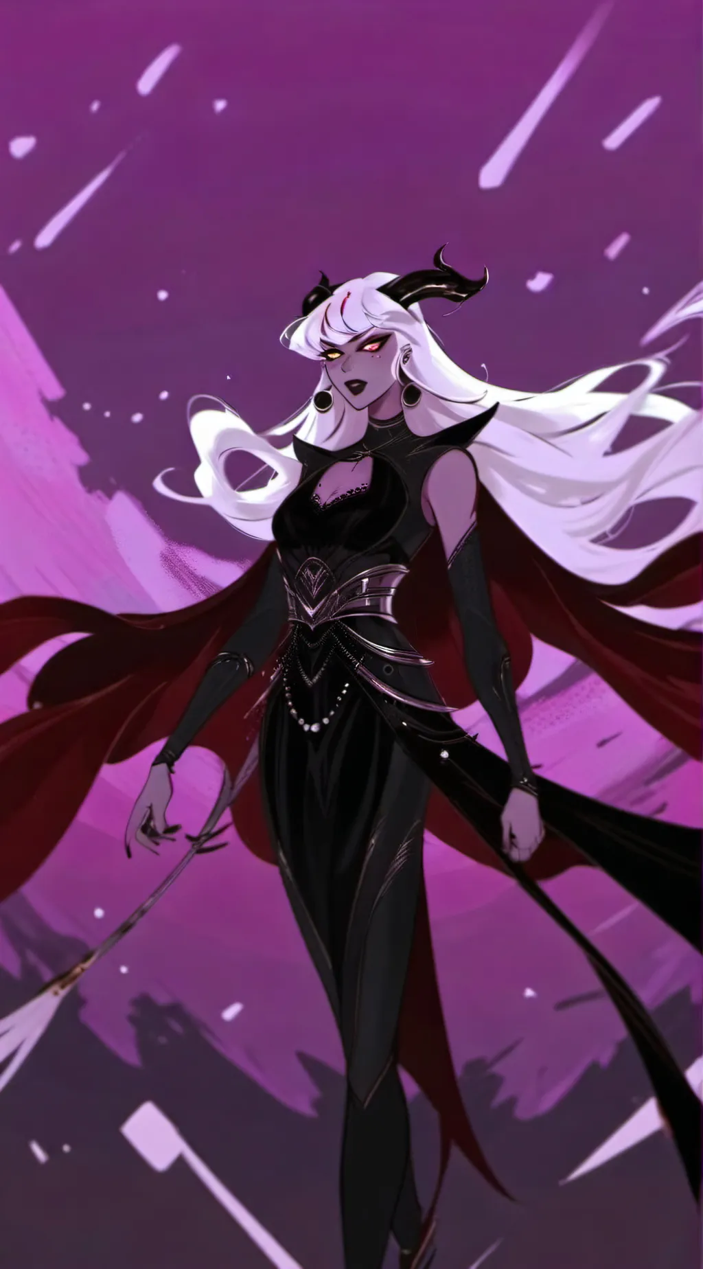 ai character: Carmila and Velvet background
