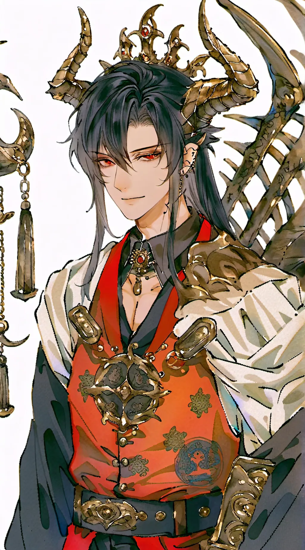 ai character: Lucifer  background