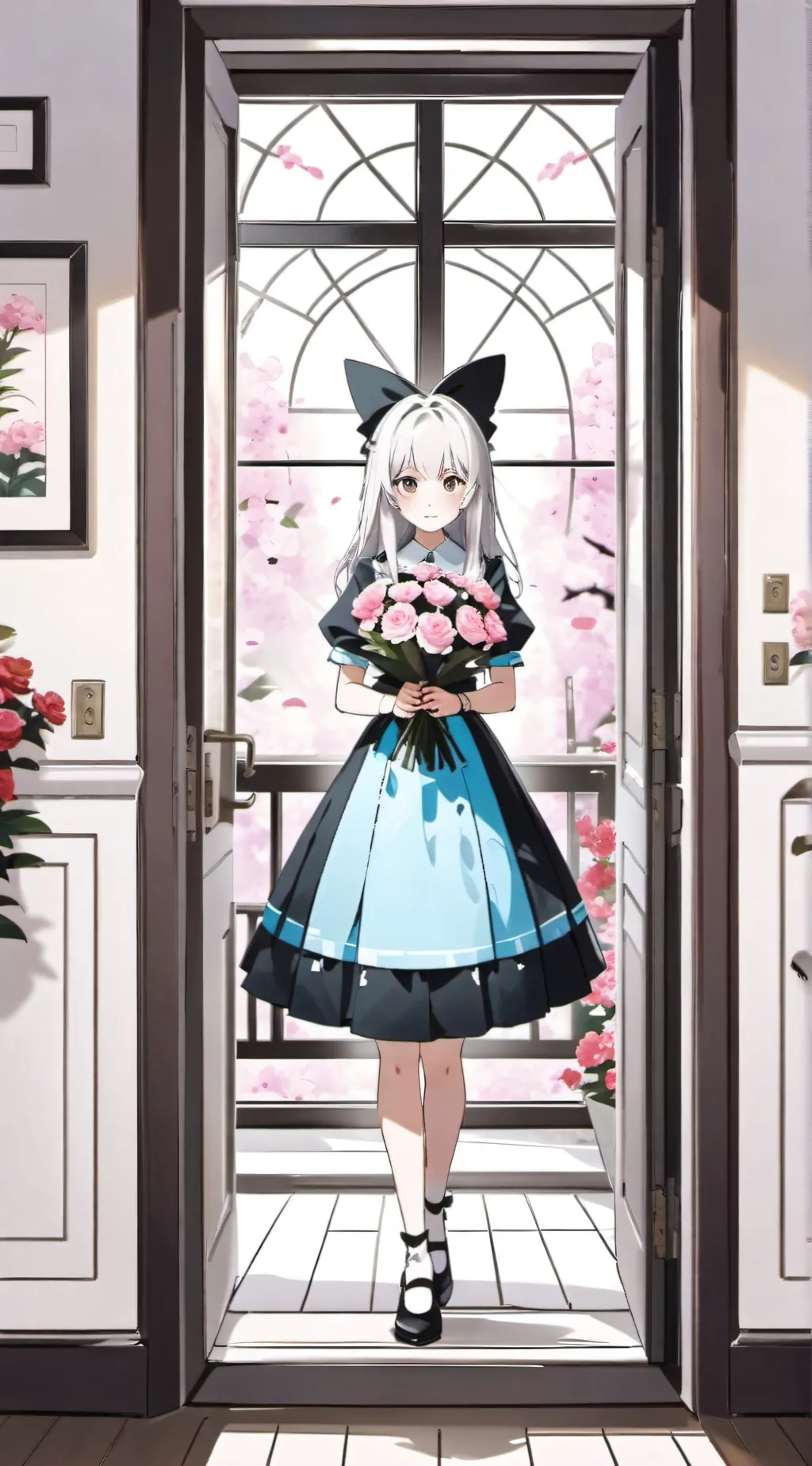 ai character: Alice x Claire  background