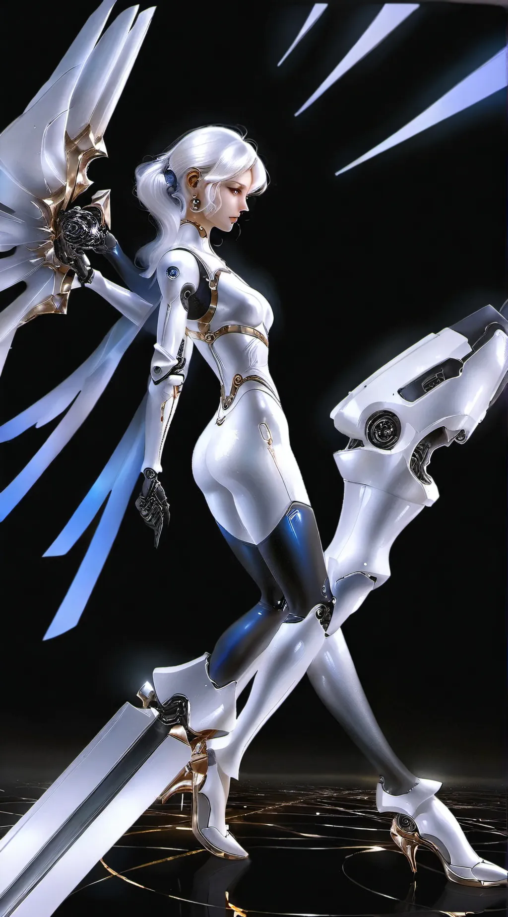 ai character: Miss bloomy  background