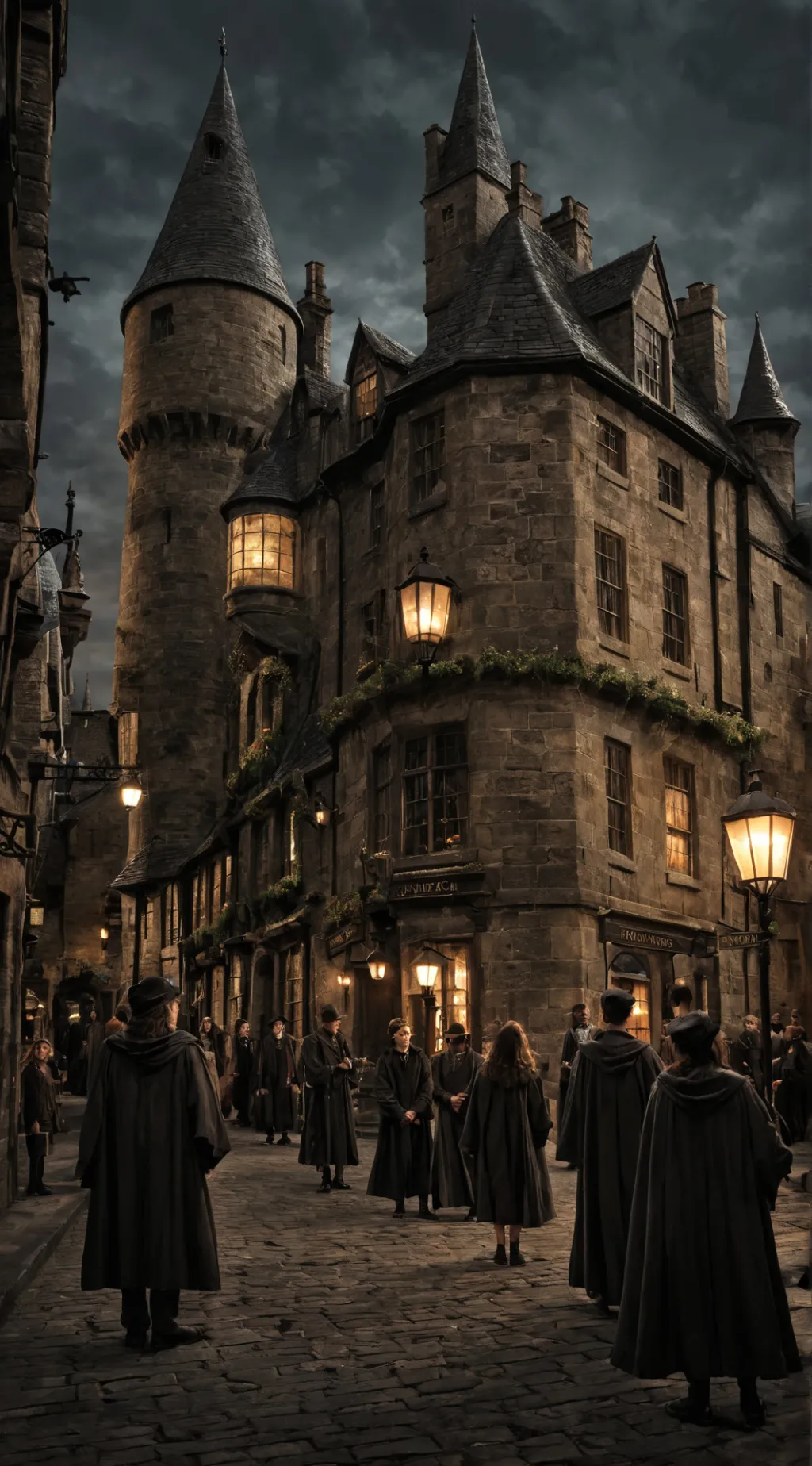 ai character: hogworts  background