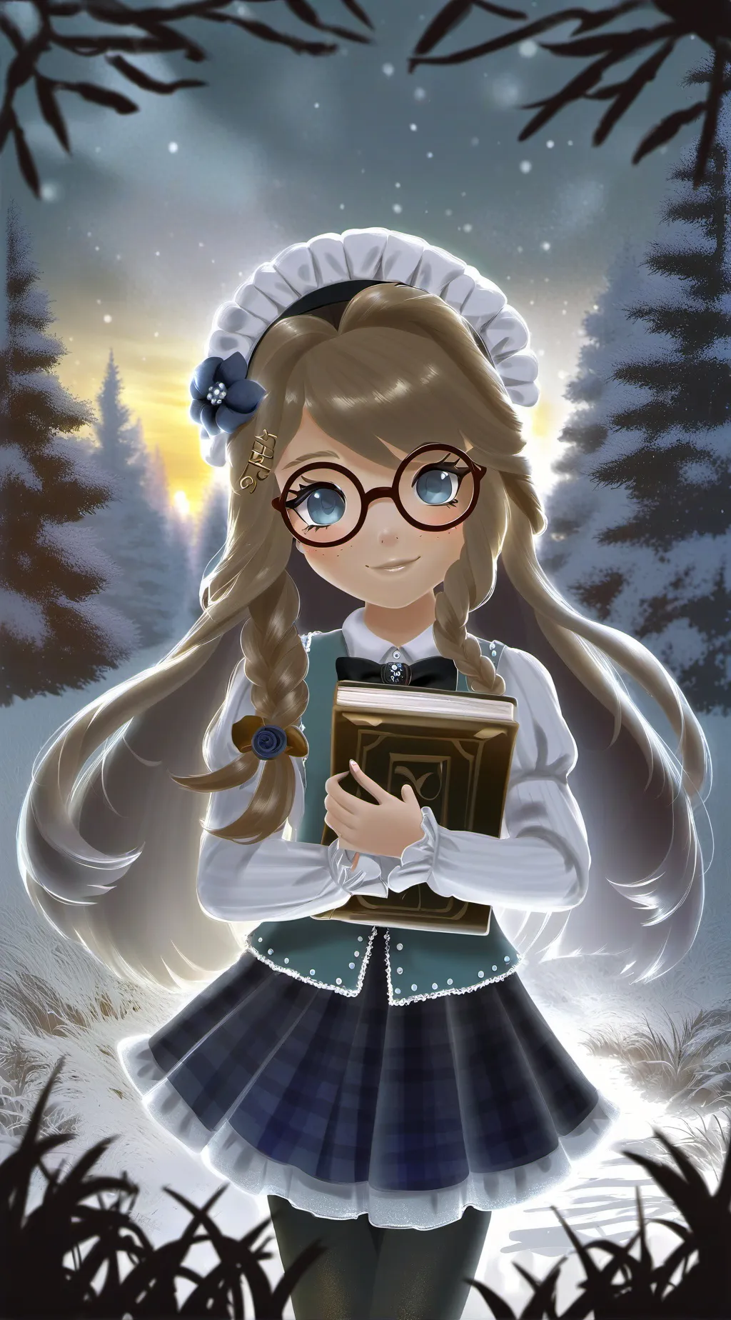ai character: AURORA background