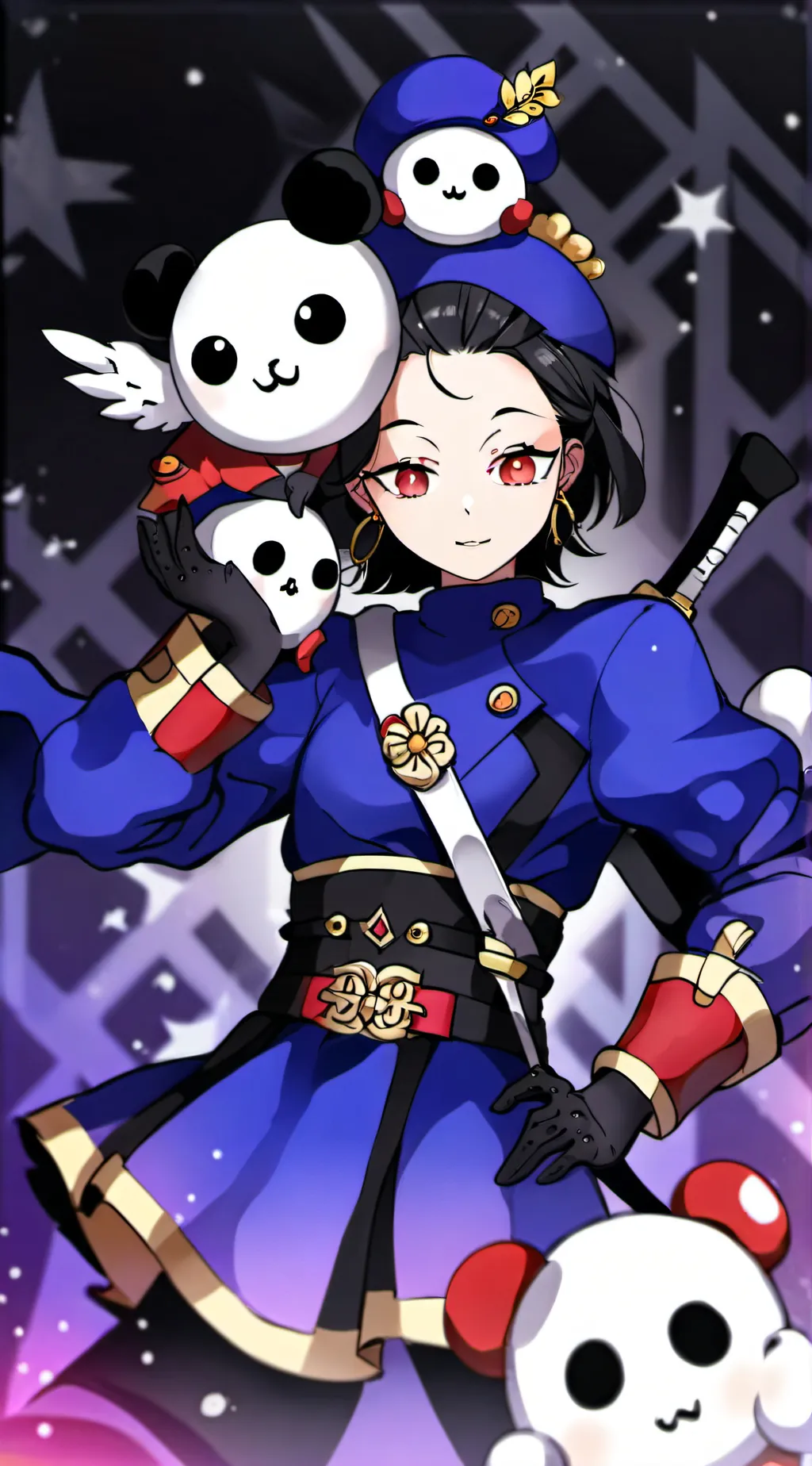 ai character: Kny x Fnaf background