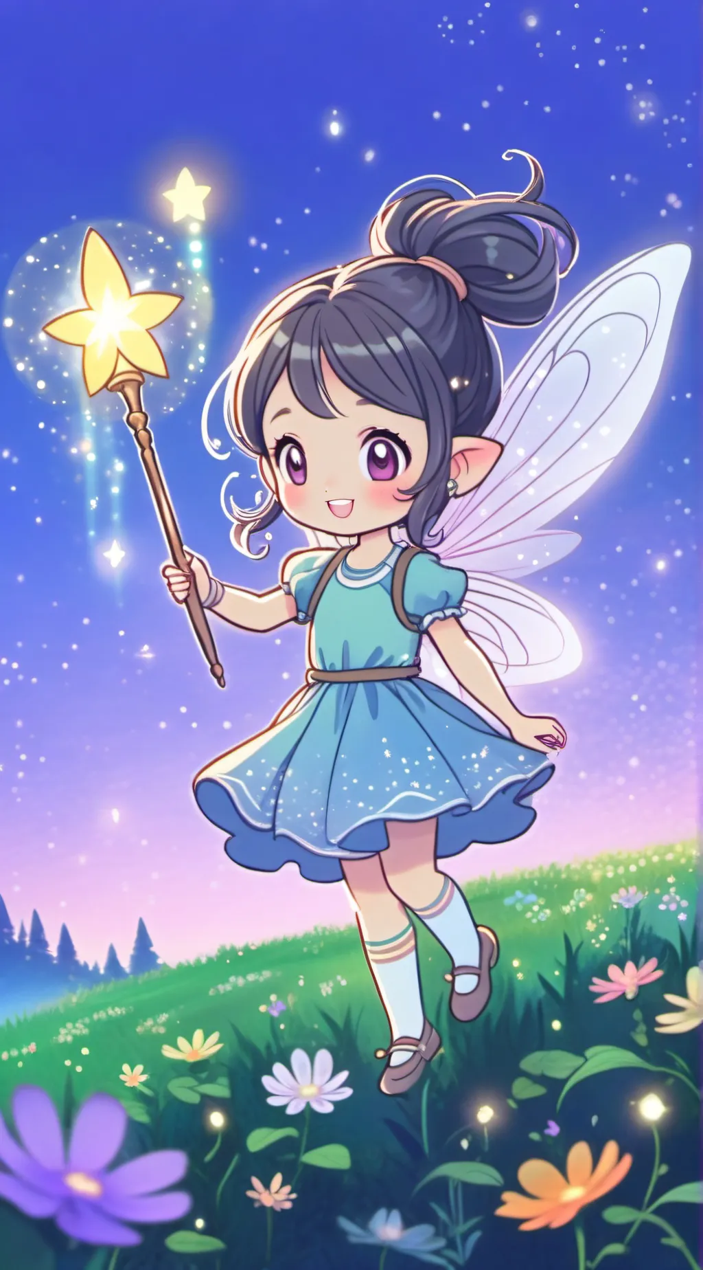 ai character: Luna background