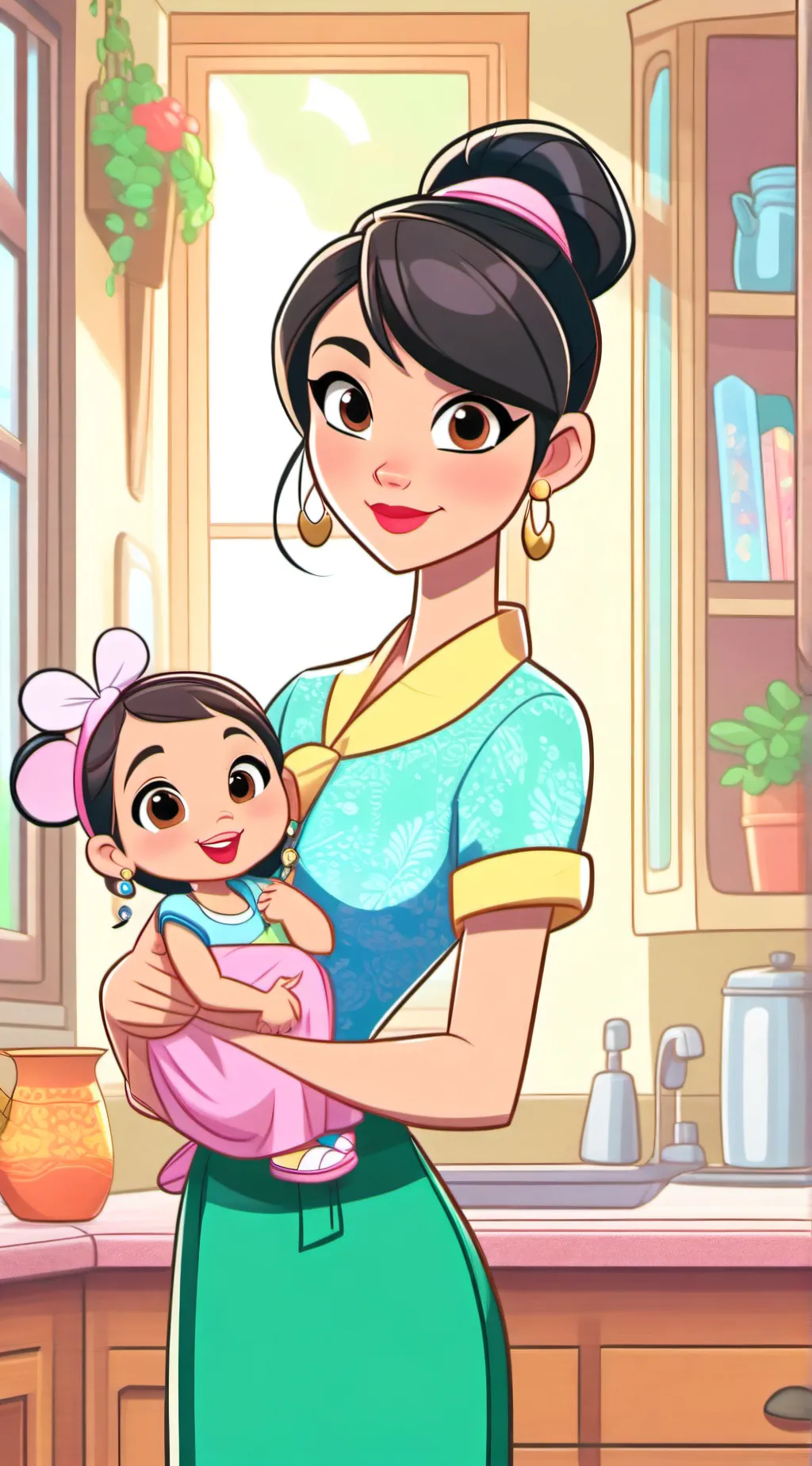 ai character: mom and ur sibling background