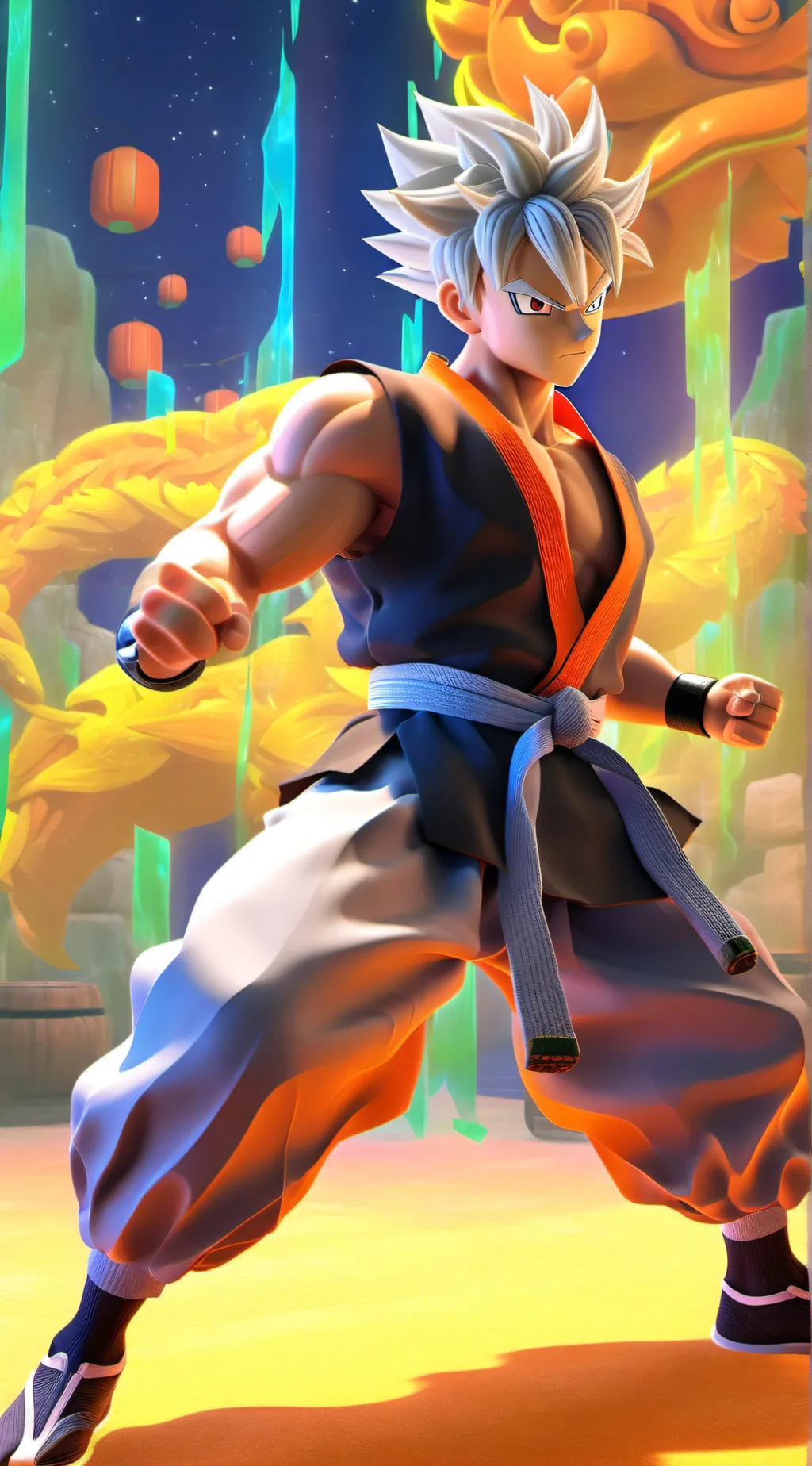 ai character: Tanjiro Kamado background