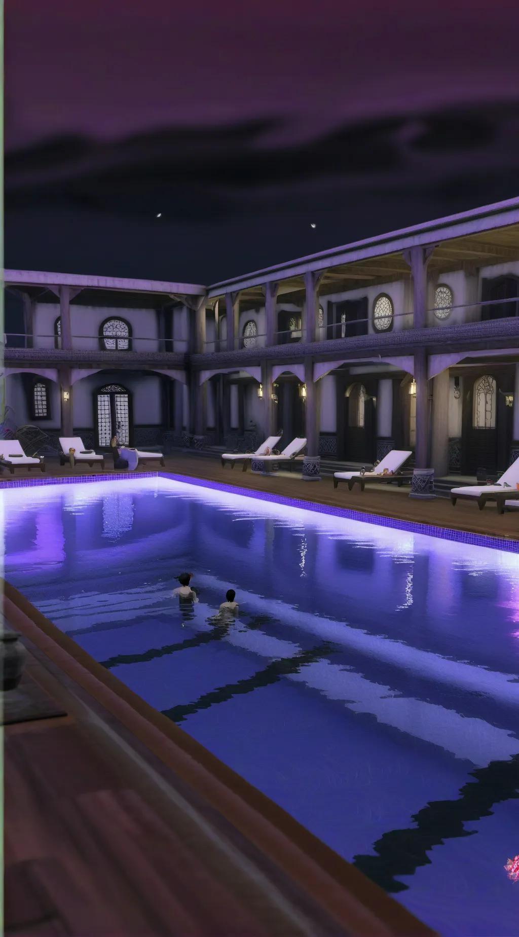 ai character: Pool Party!!!  background