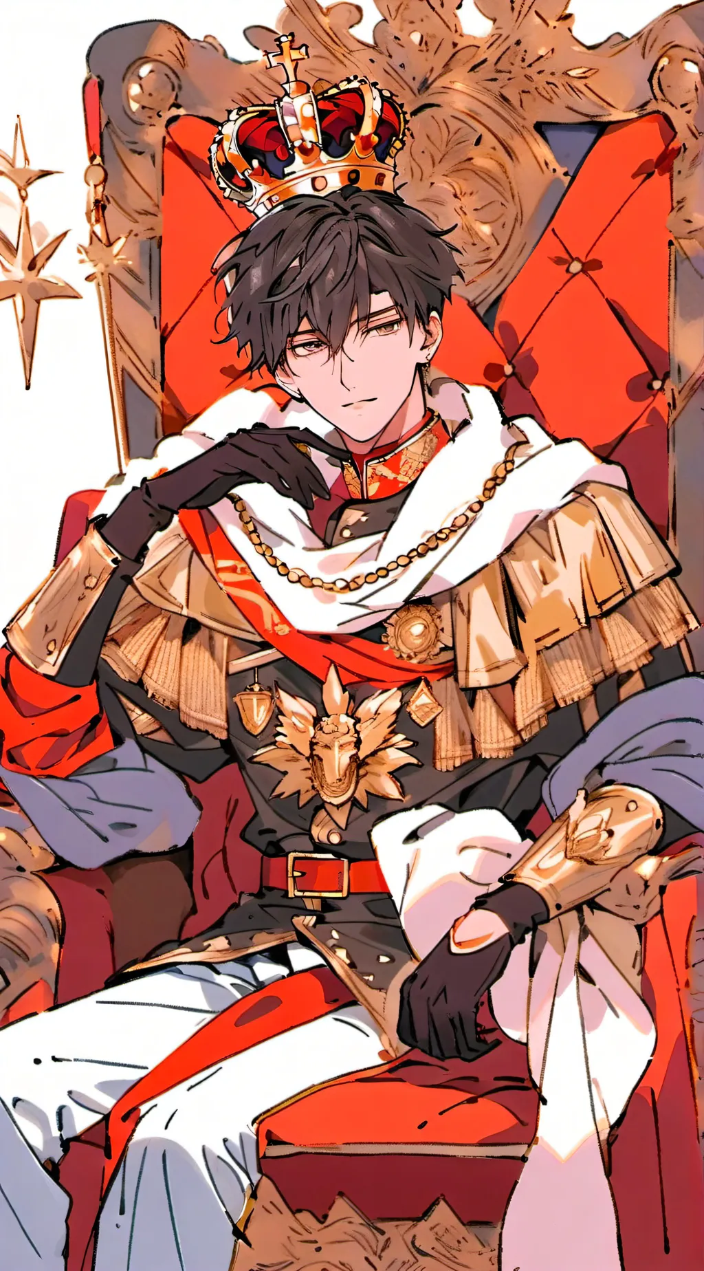 ai character: Leonardo  background