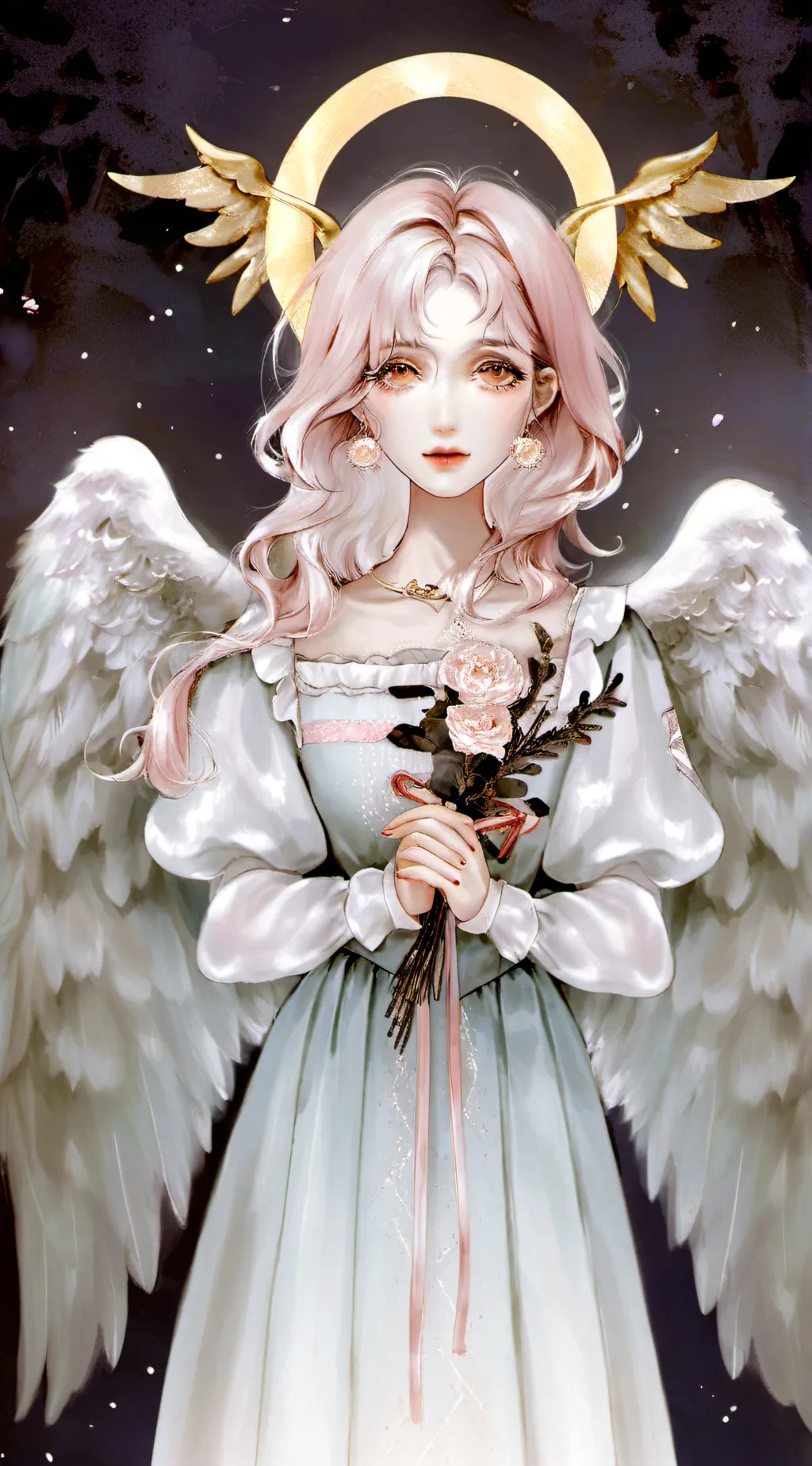 ai character: Angel  background