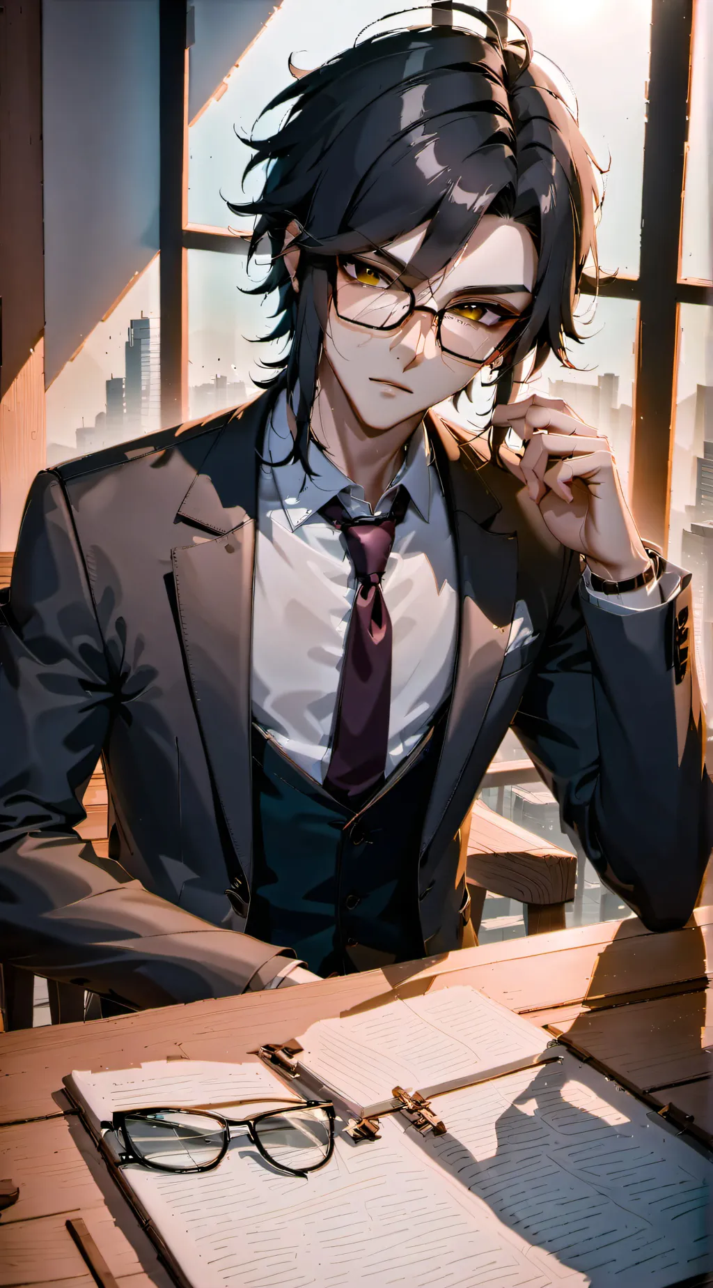 ai character: Louis Hall background