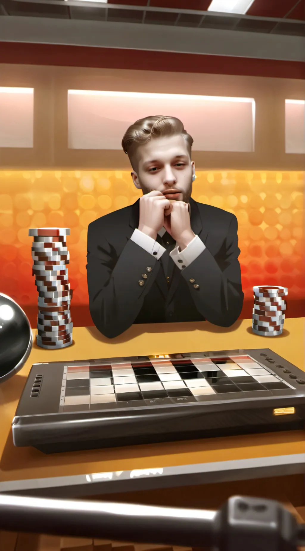 ai character: the cool man background