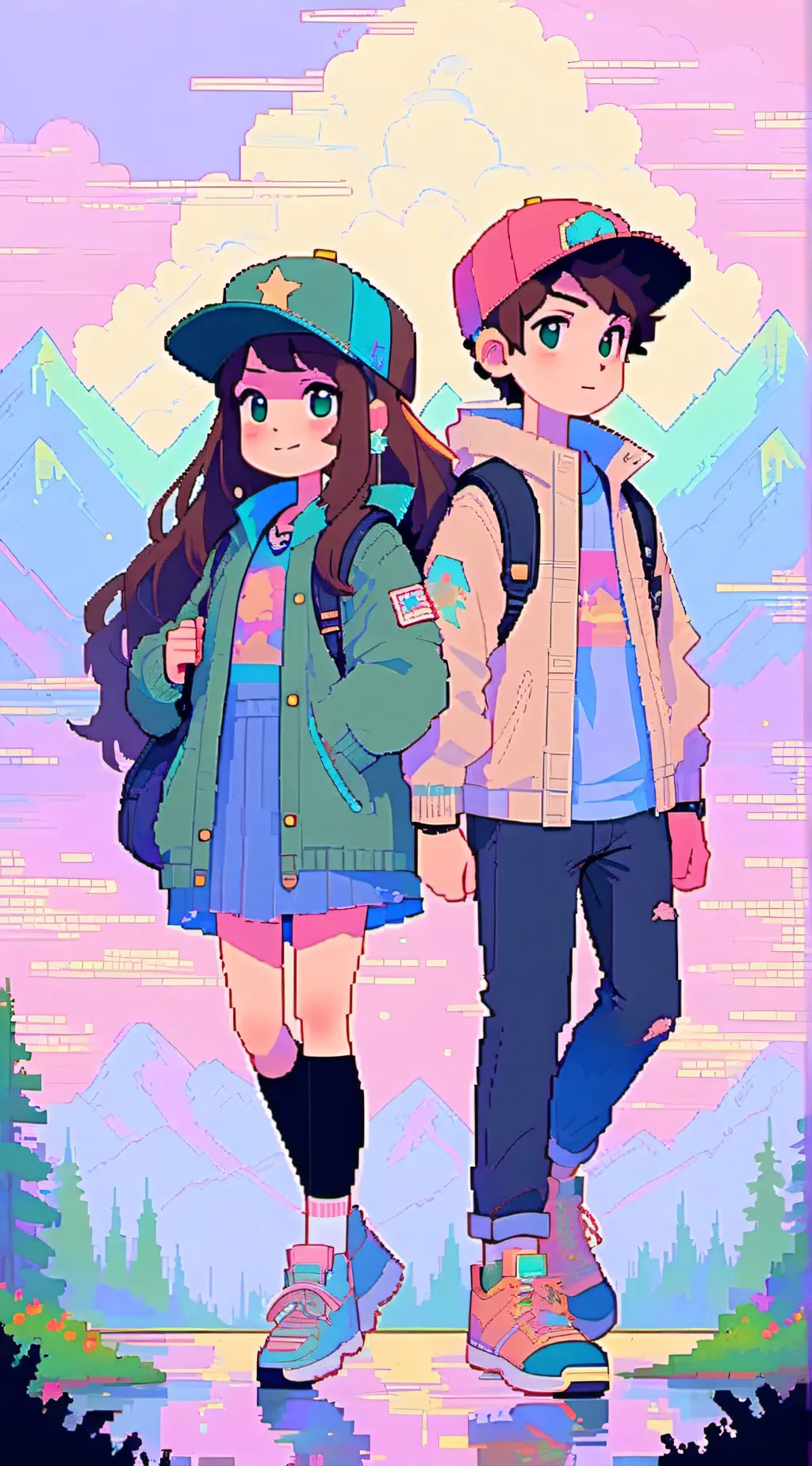 ai character: Gravity Falls background