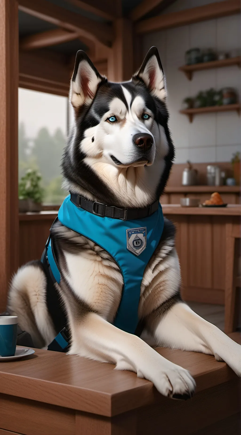 ai character: Service dog background