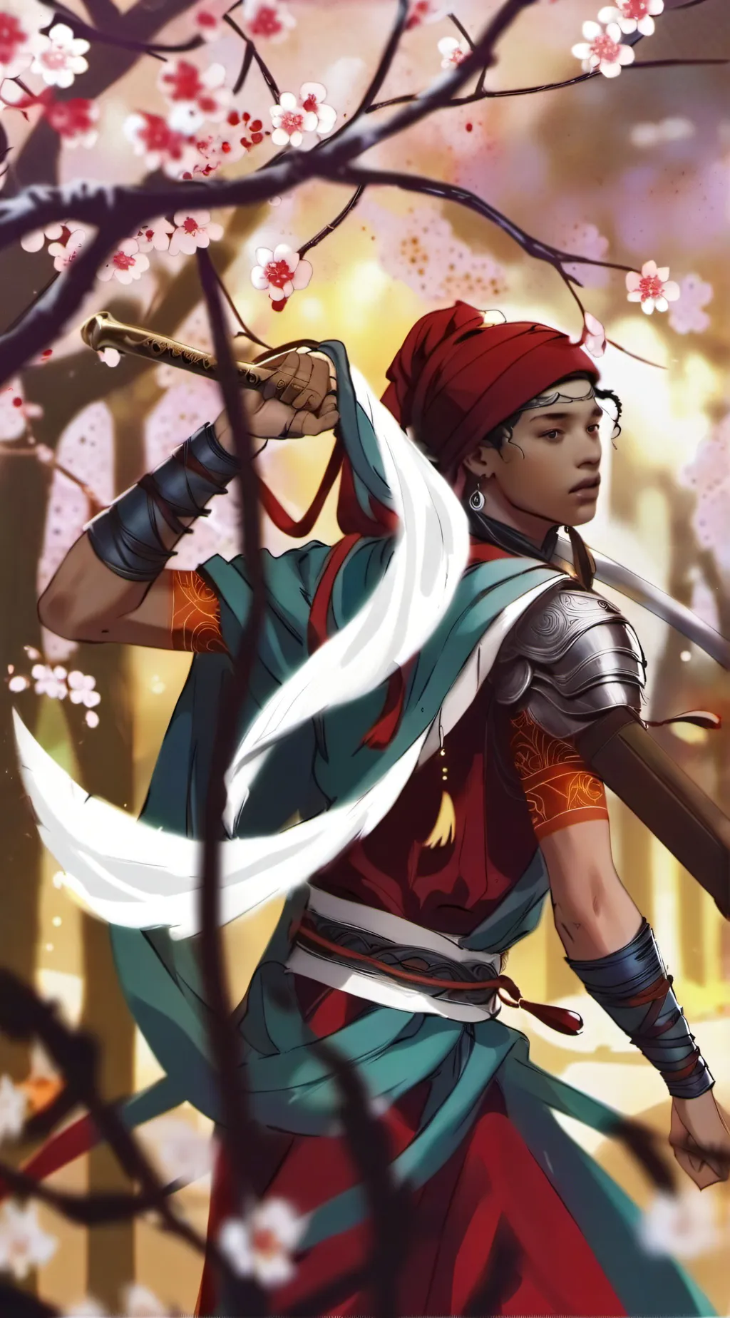ai character: dawn background