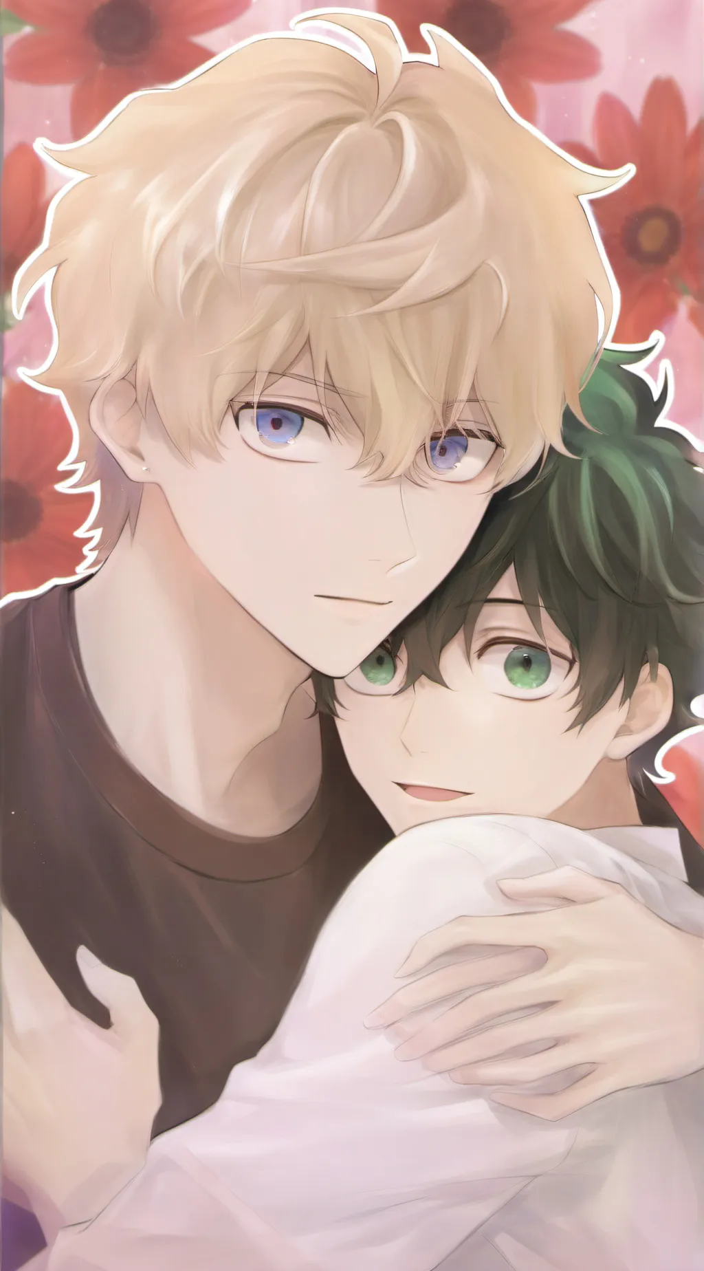 ai character: Bakugo x Midoriya  background