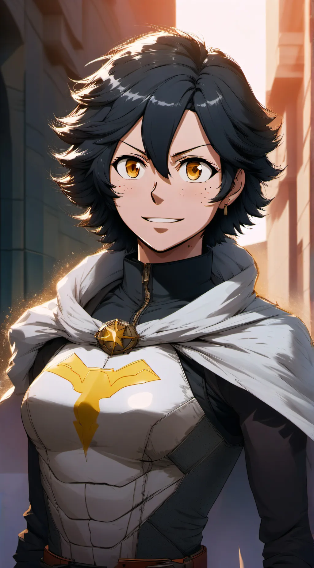 ai character: Power Woman background