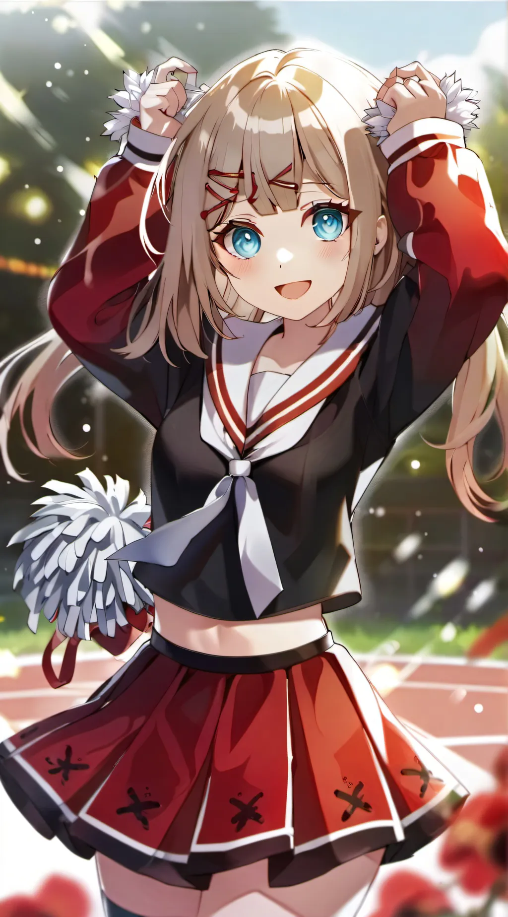 ai character: cheerleader Alex background