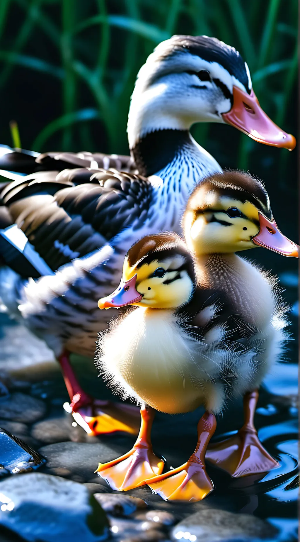 ai character: (mother duck) background
