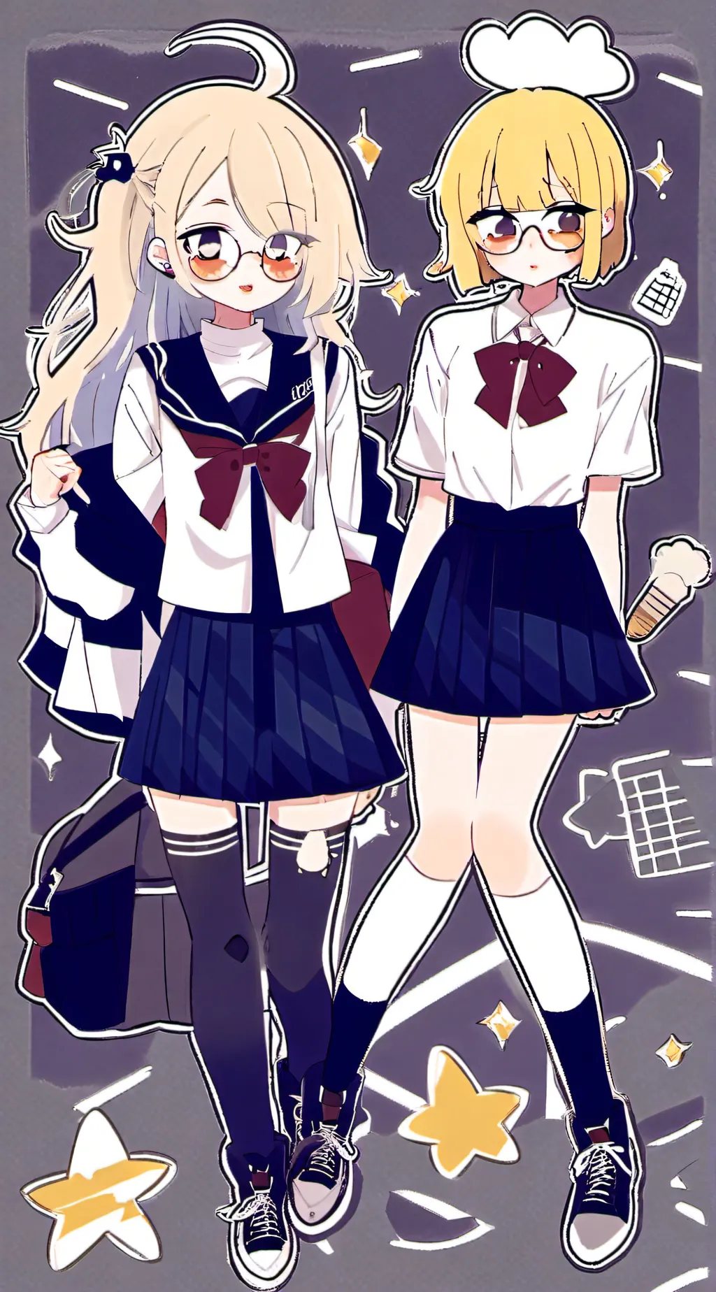 ai character: MHA-Middleschool background